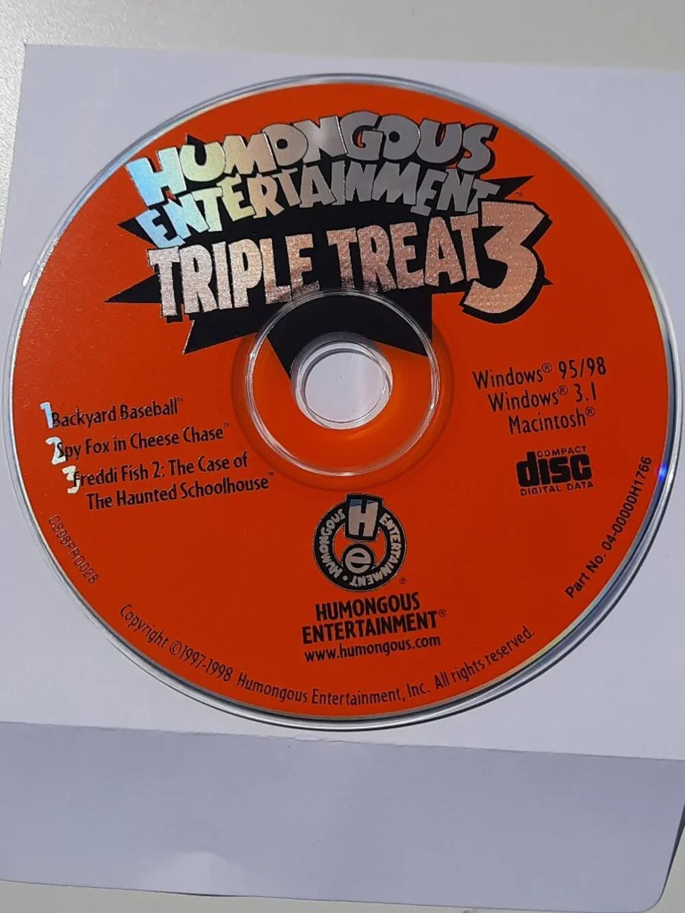 Humongous Entertainment: Triple Treat 3: Baseball, Spy Fox, Freddi Fish CD
